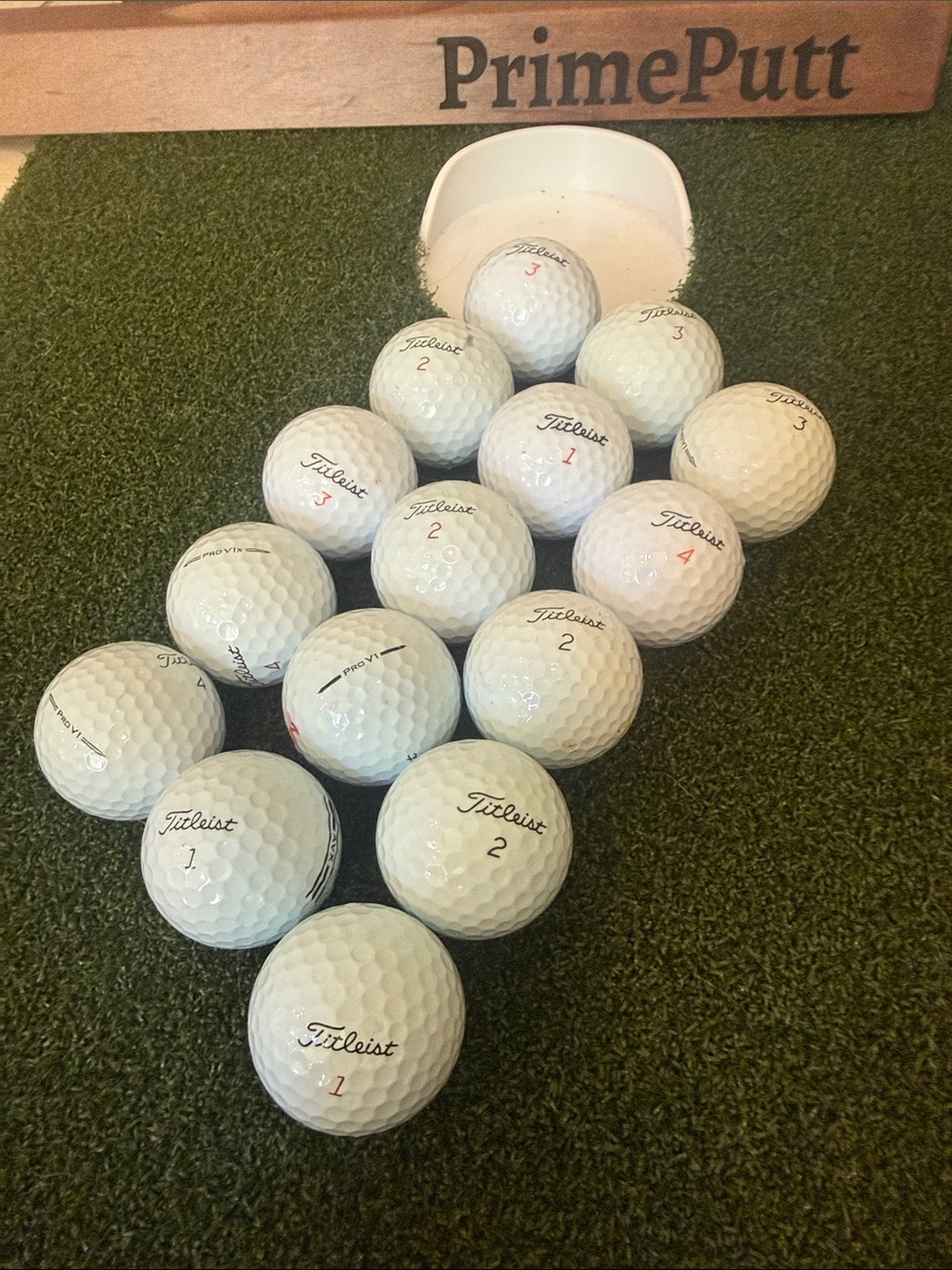 Titleist White Golf Balls for Practice